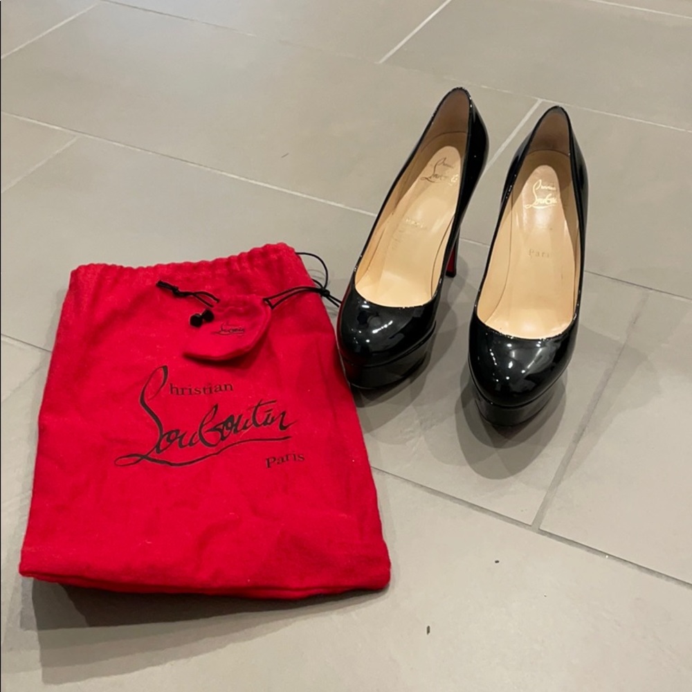 Size 37.5 Christian Louboutin Bianca 140 Heels!